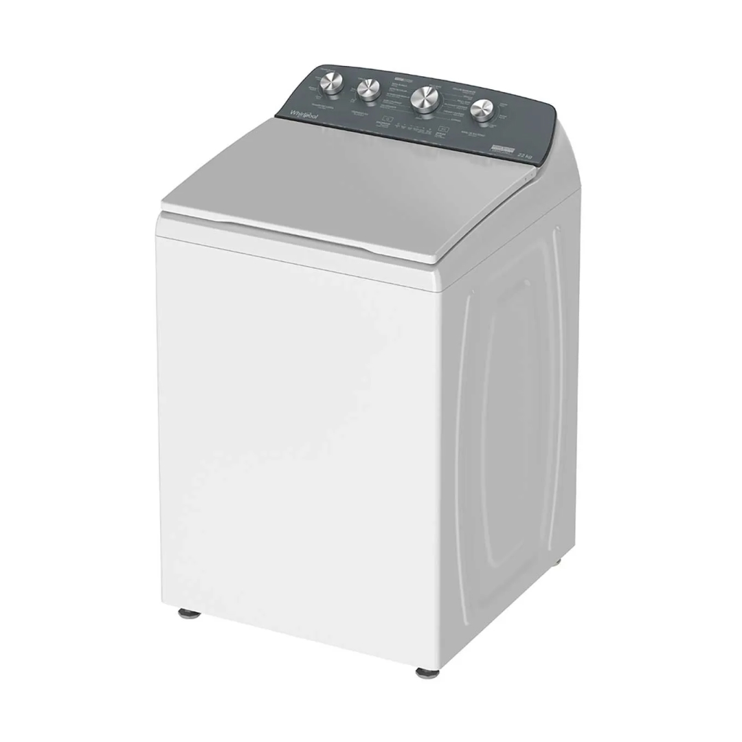 Vista lateral de lavadora whirlpool