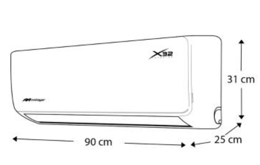 Minisplit MIRAGE X32 1.5 Toneladas INVERTER